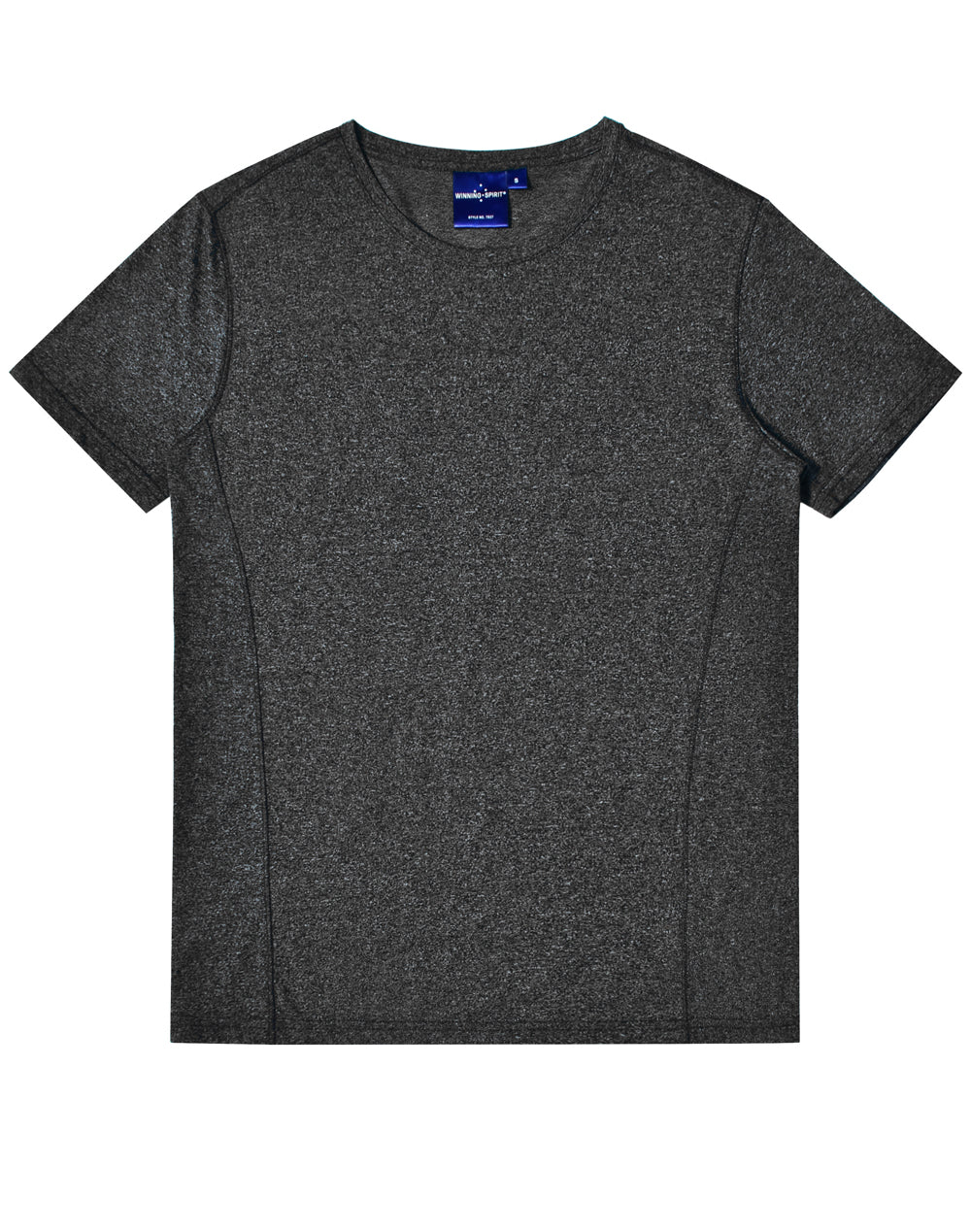 High Performance Heather Tee Men's - Black - Front