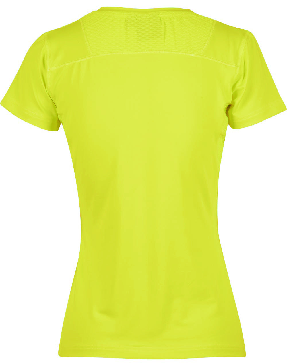 Rotator Tee Ladies - Fluoro Yellow - Back