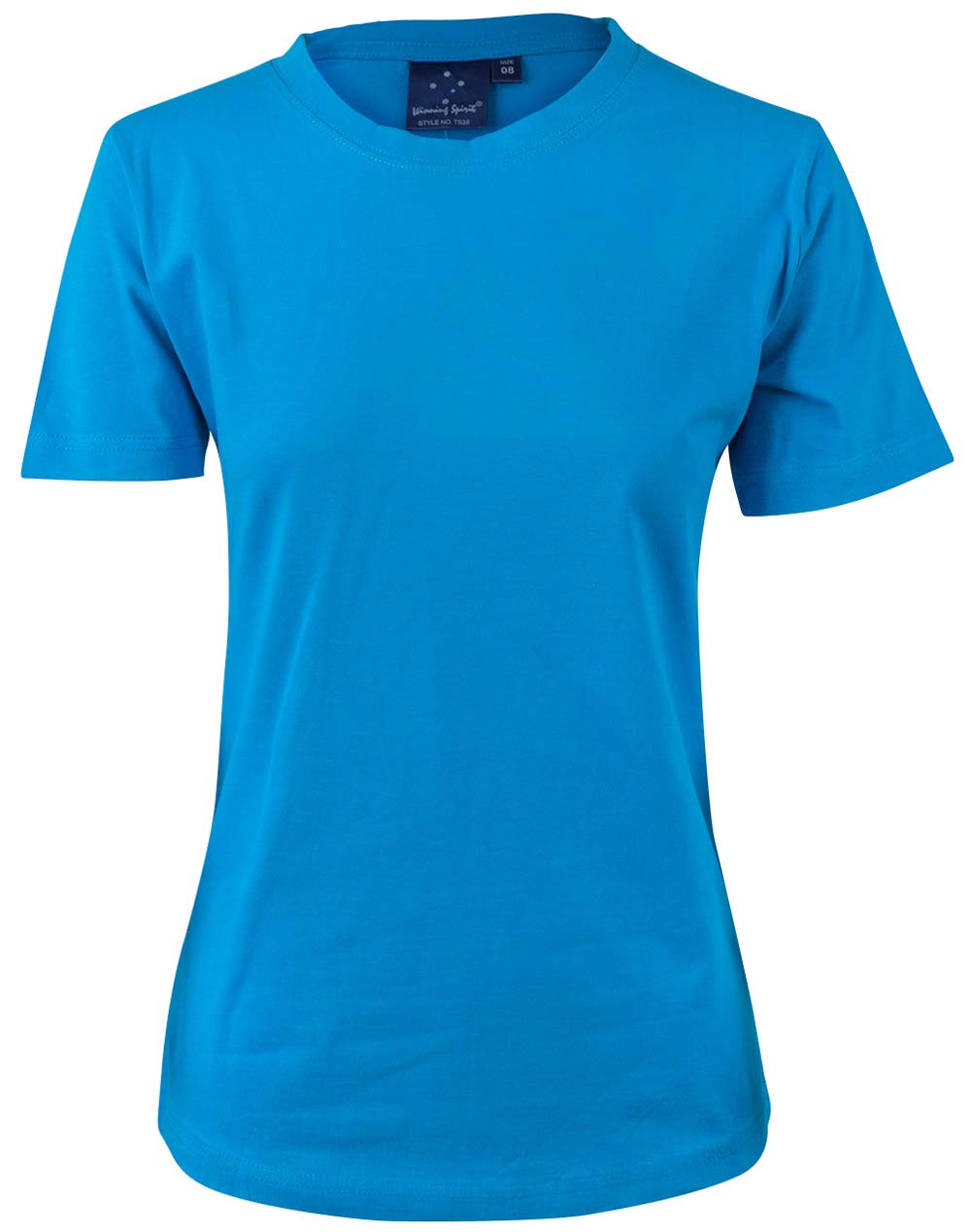 Savvy Tee Ladies - Cyan - Front
