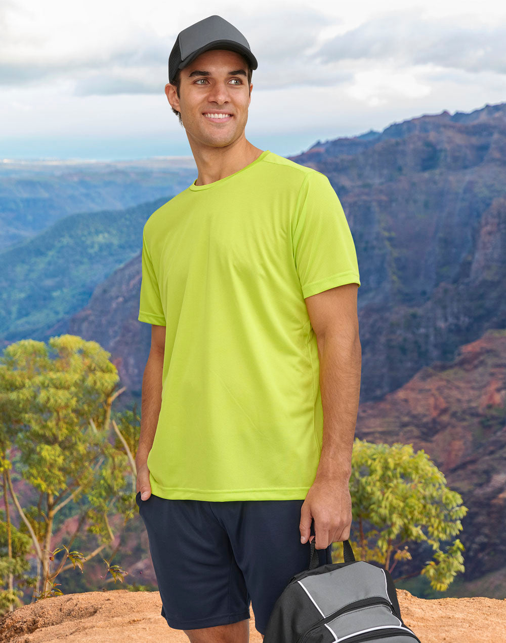 Rapidcool Ultra Light Tee Shirt Mens - Lime Green - View