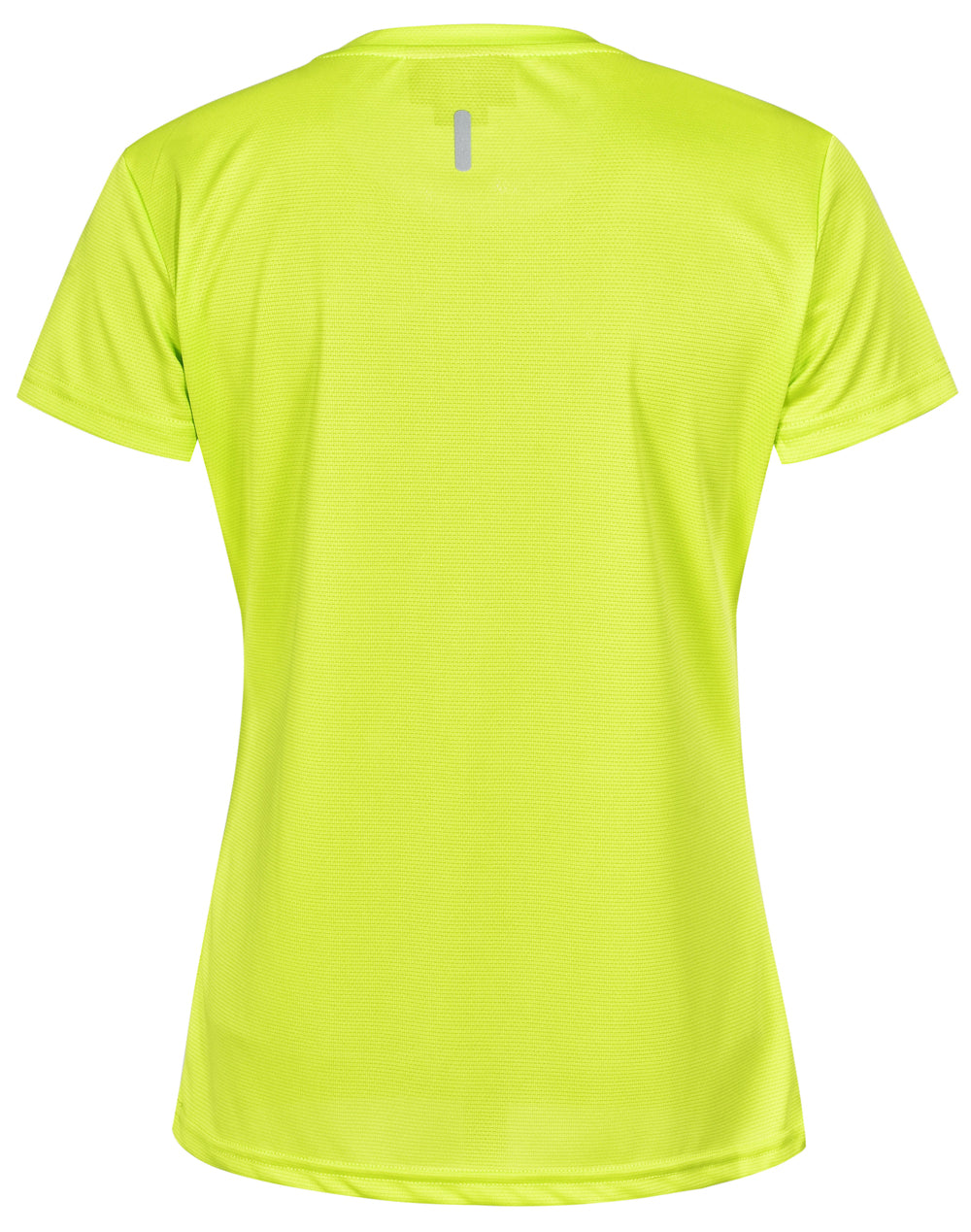 Rapidcool Ultra Light Tee Shirt Ladies - Lime Green - Back