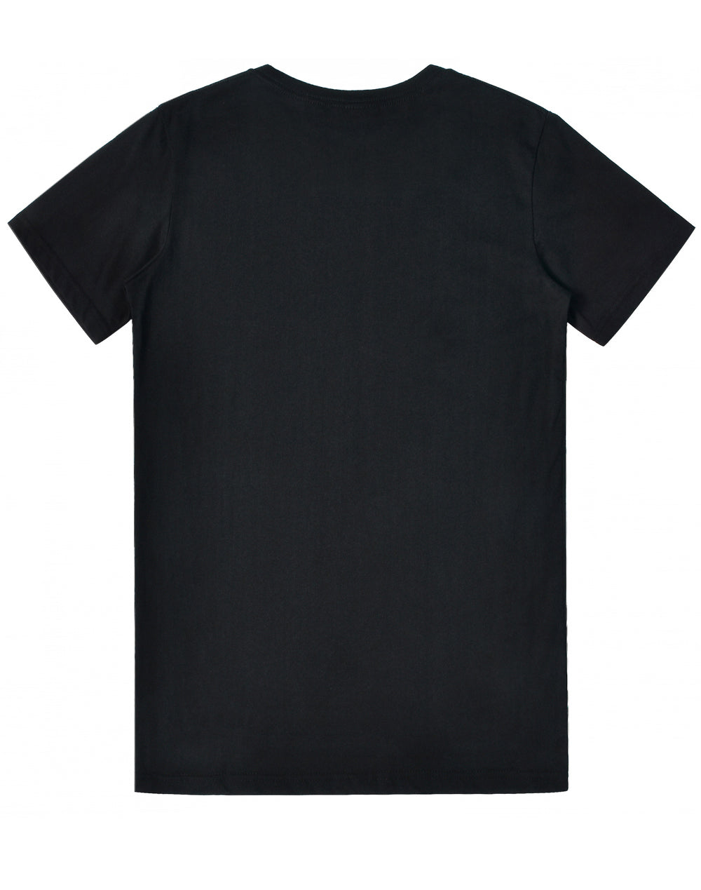 Premium Cotton Tee Shirt Mens - Black - Back