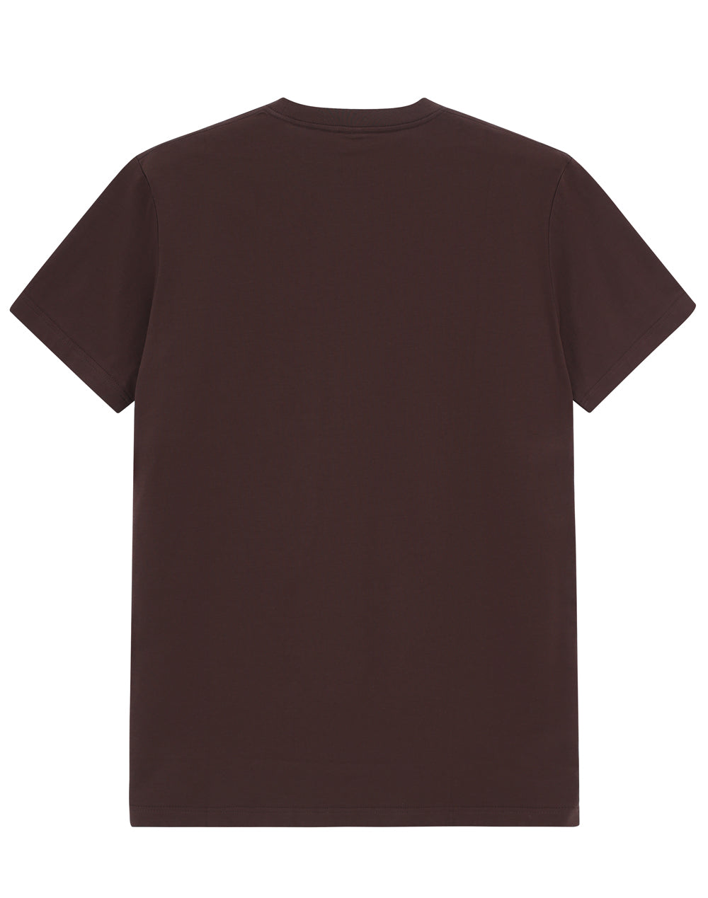Premium Cotton Tee Shirt Mens - Chestnut - Back