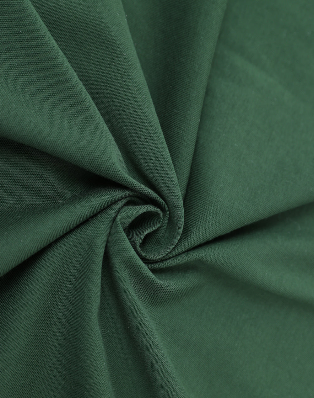 Premium Cotton Tee Shirt Mens - Forest Green - Fabric