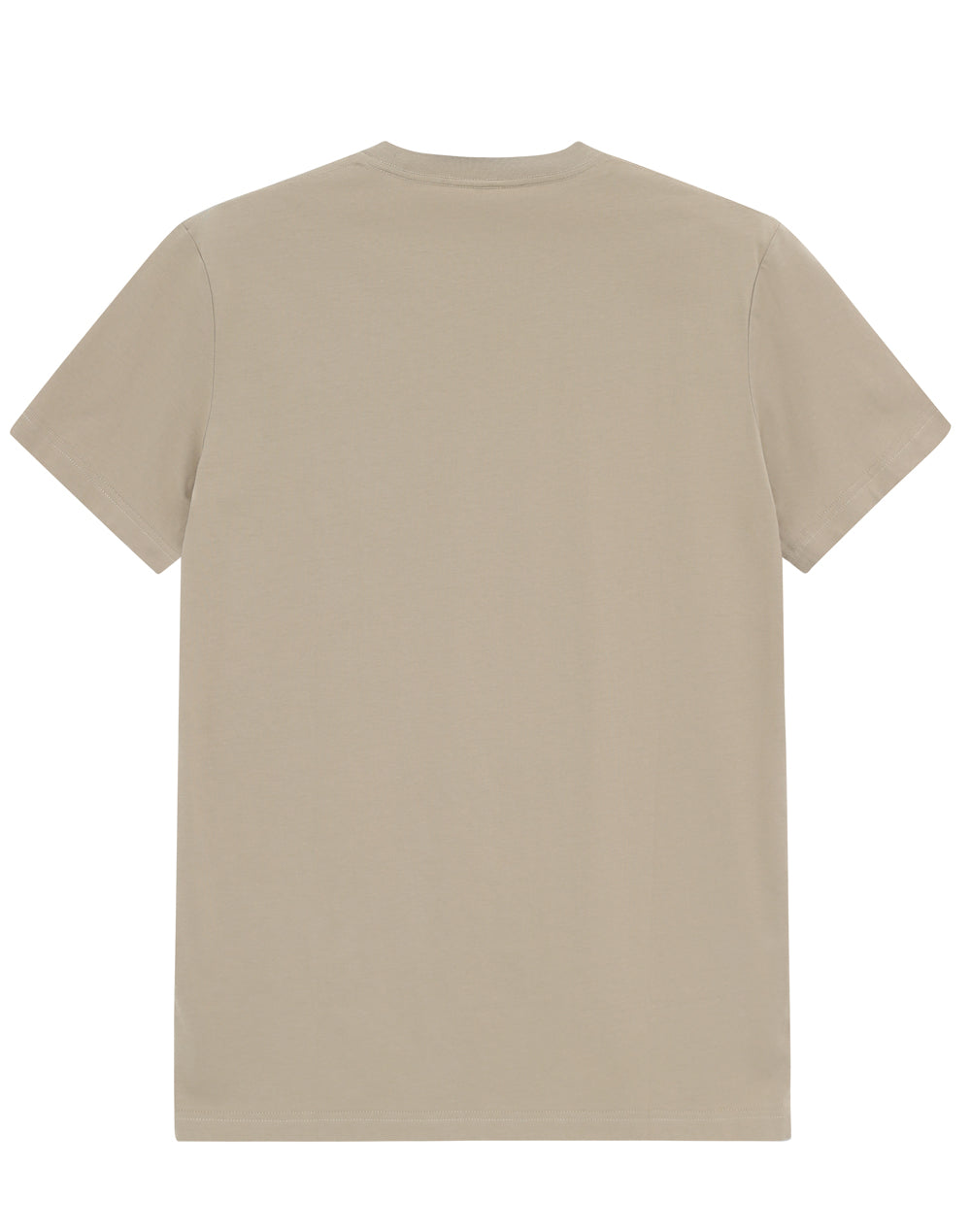Premium Cotton Tee Shirt Mens - Sandstone - Back