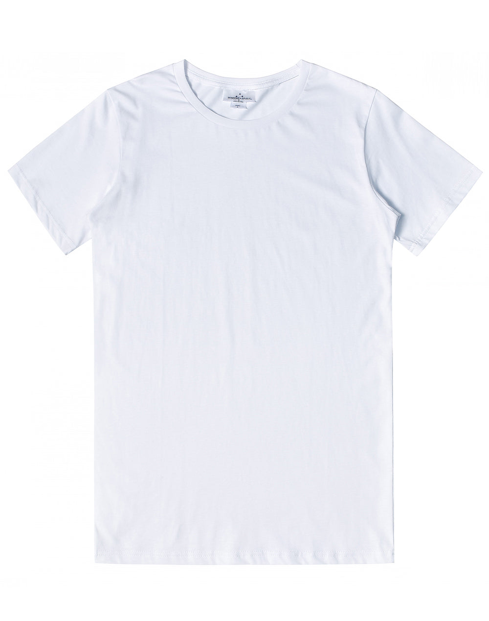 Premium Cotton Tee Shirt Mens - White - Front
