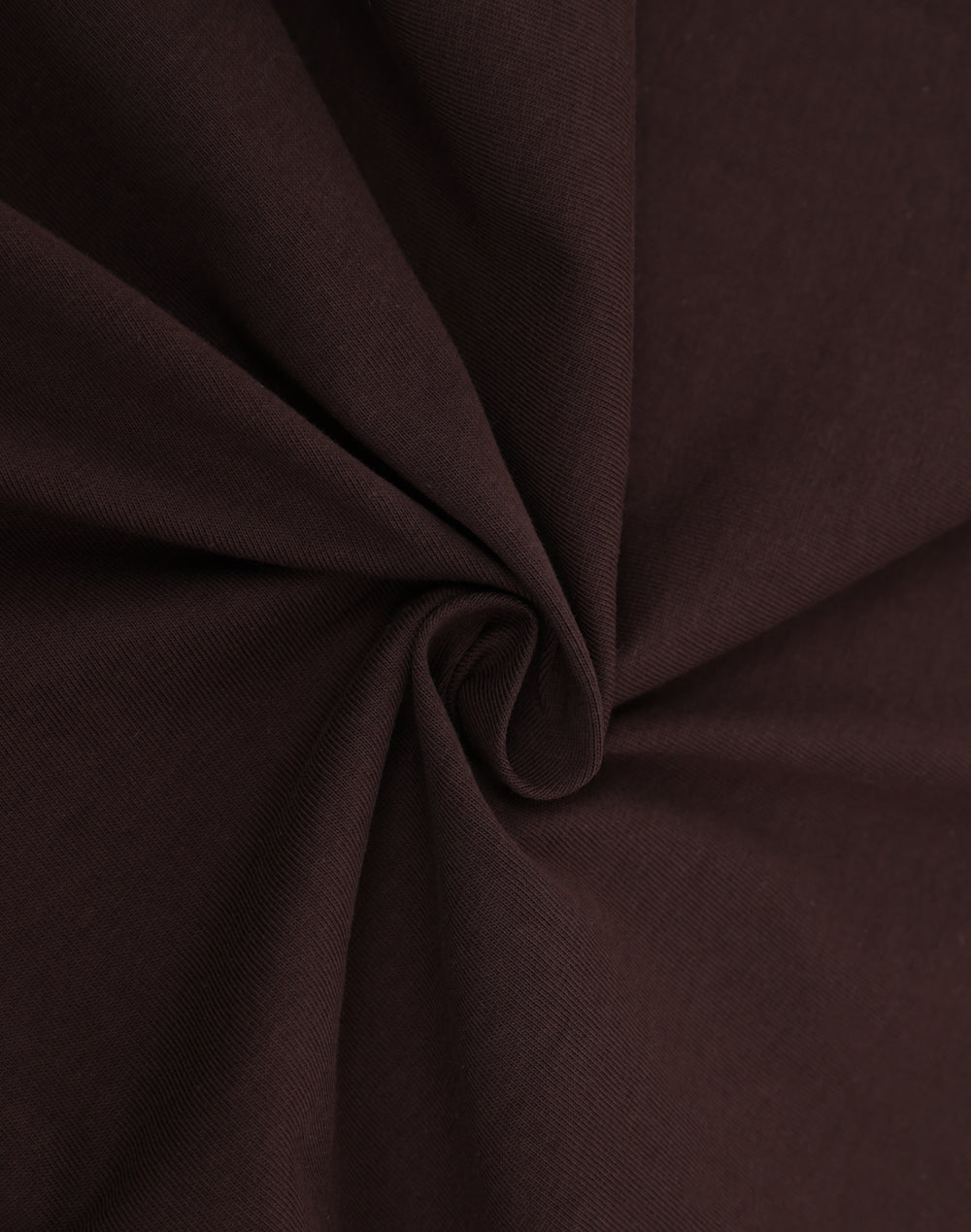 Premium Cotton Tee Shirt Ladies - Chestnut - Fabric