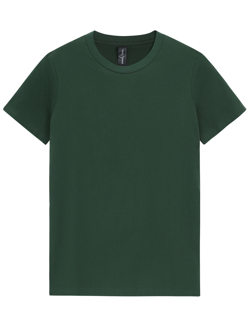 Premium Cotton Tee Shirt Ladies - Forest Green - Front