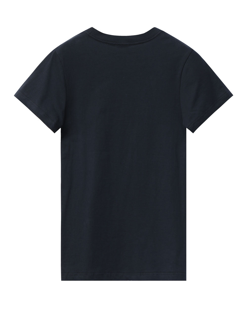 Premium Cotton Tee Shirt Ladies - Navy - Back