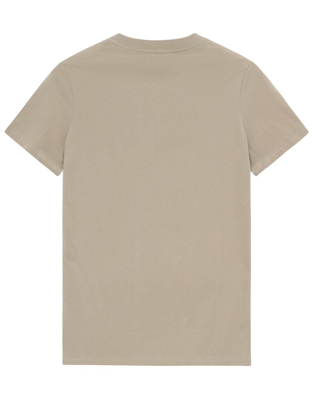 Premium Cotton Tee Shirt Ladies - Sandstone - Back