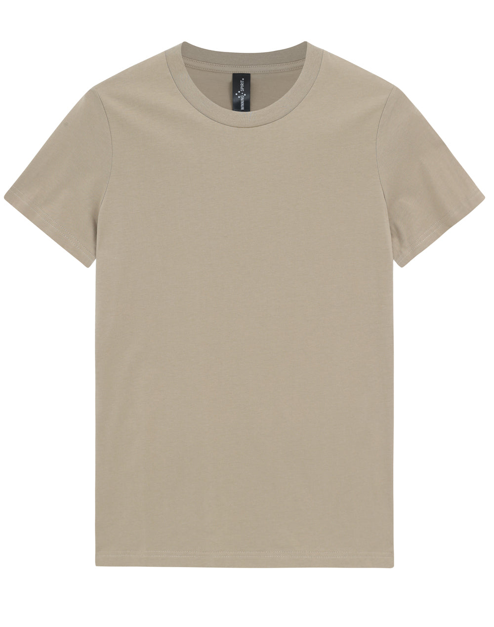 Premium Cotton Tee Shirt Ladies - Sandstone - Front