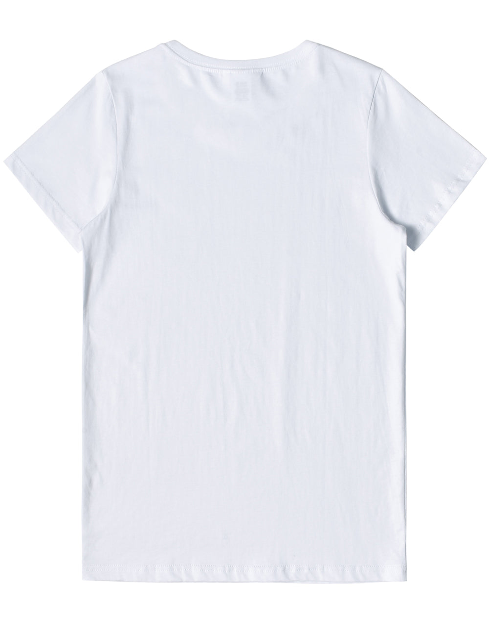 Premium Cotton Tee Shirt Ladies - White - Back