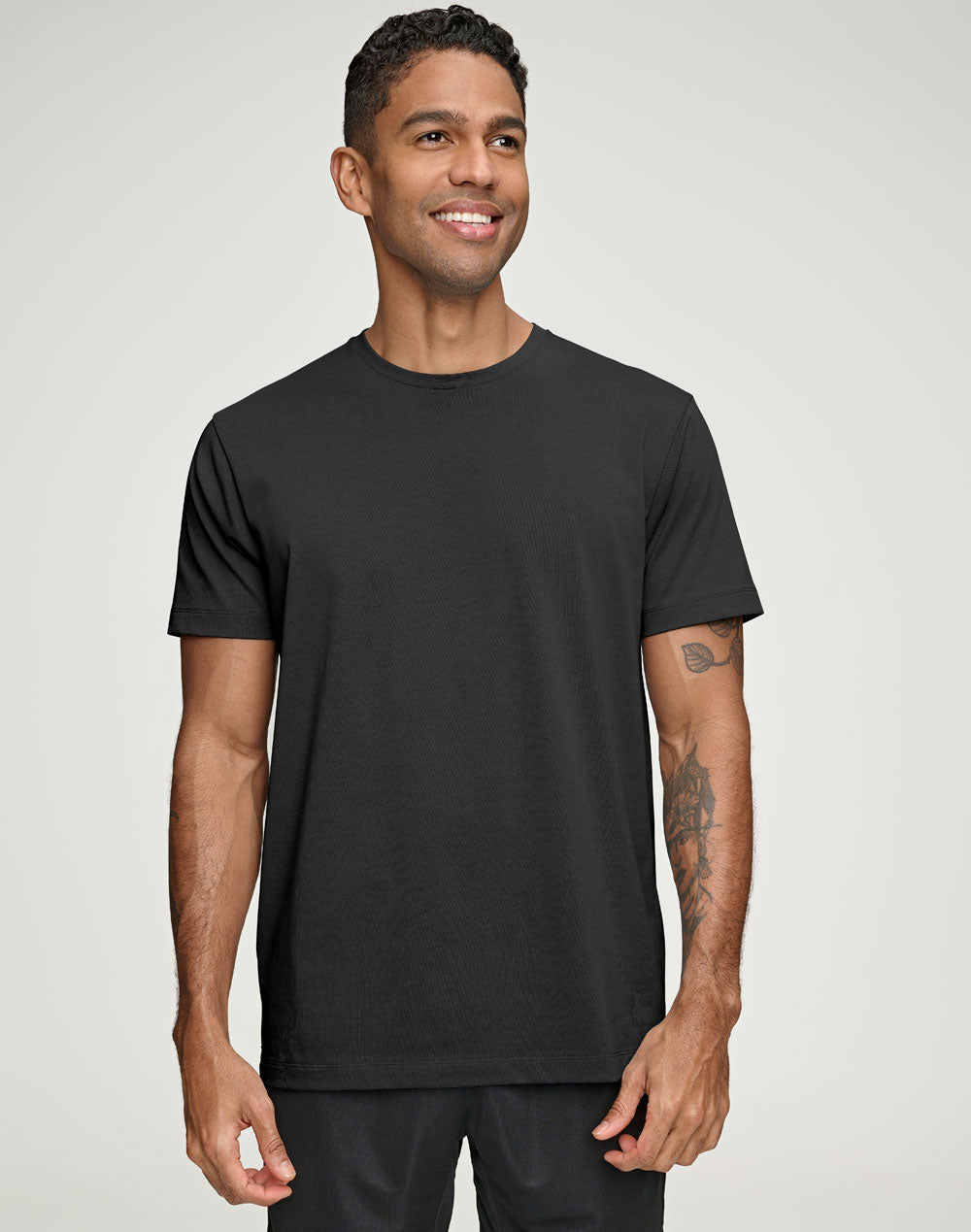 Premium Cotton Face Tee Men's - Black - Model