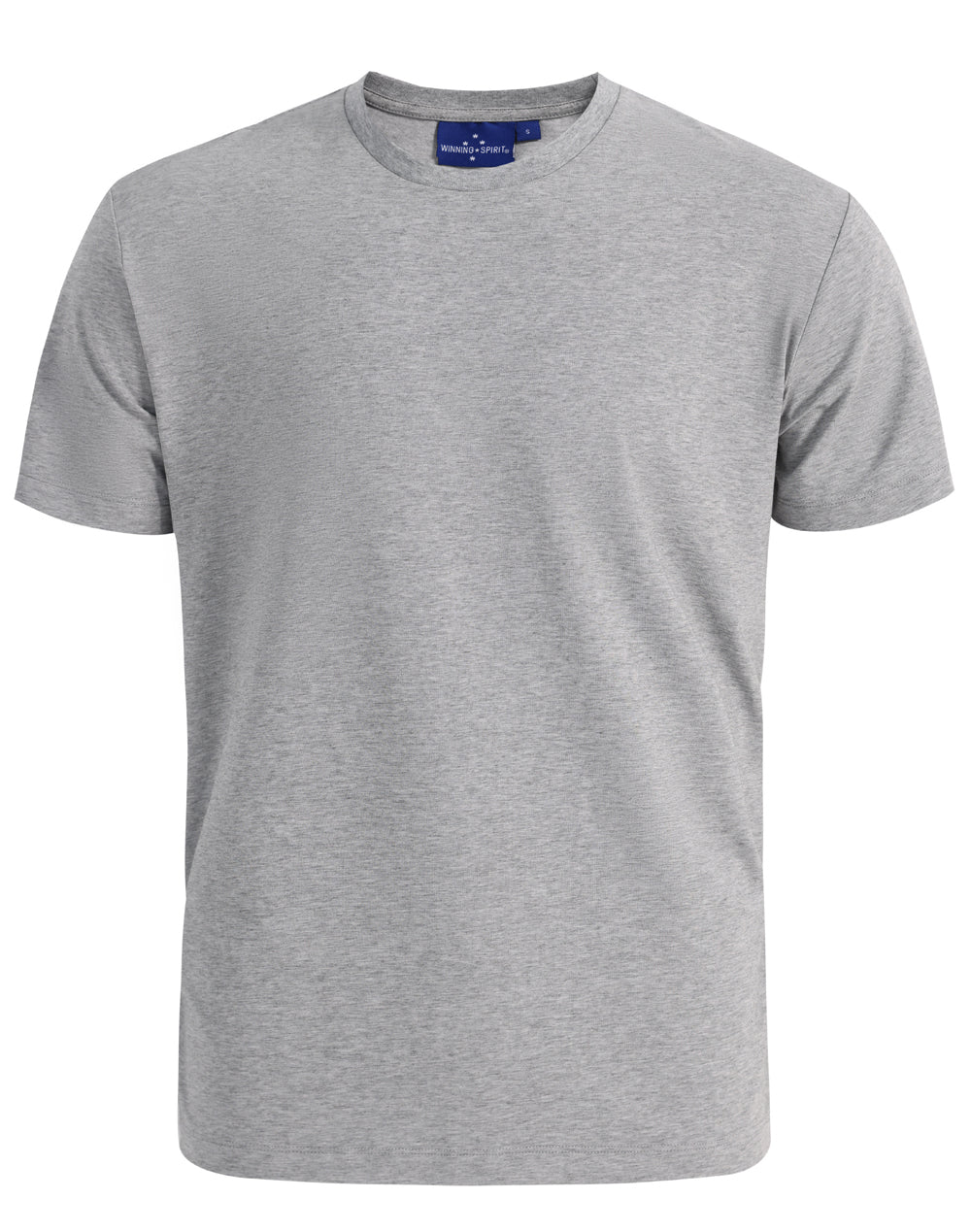 Premium Cotton Face Tee Men's - Marl Grey - Front