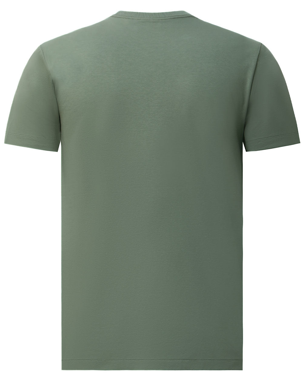 Premium Cotton Face Tee Men's - Mineral Green - Back
