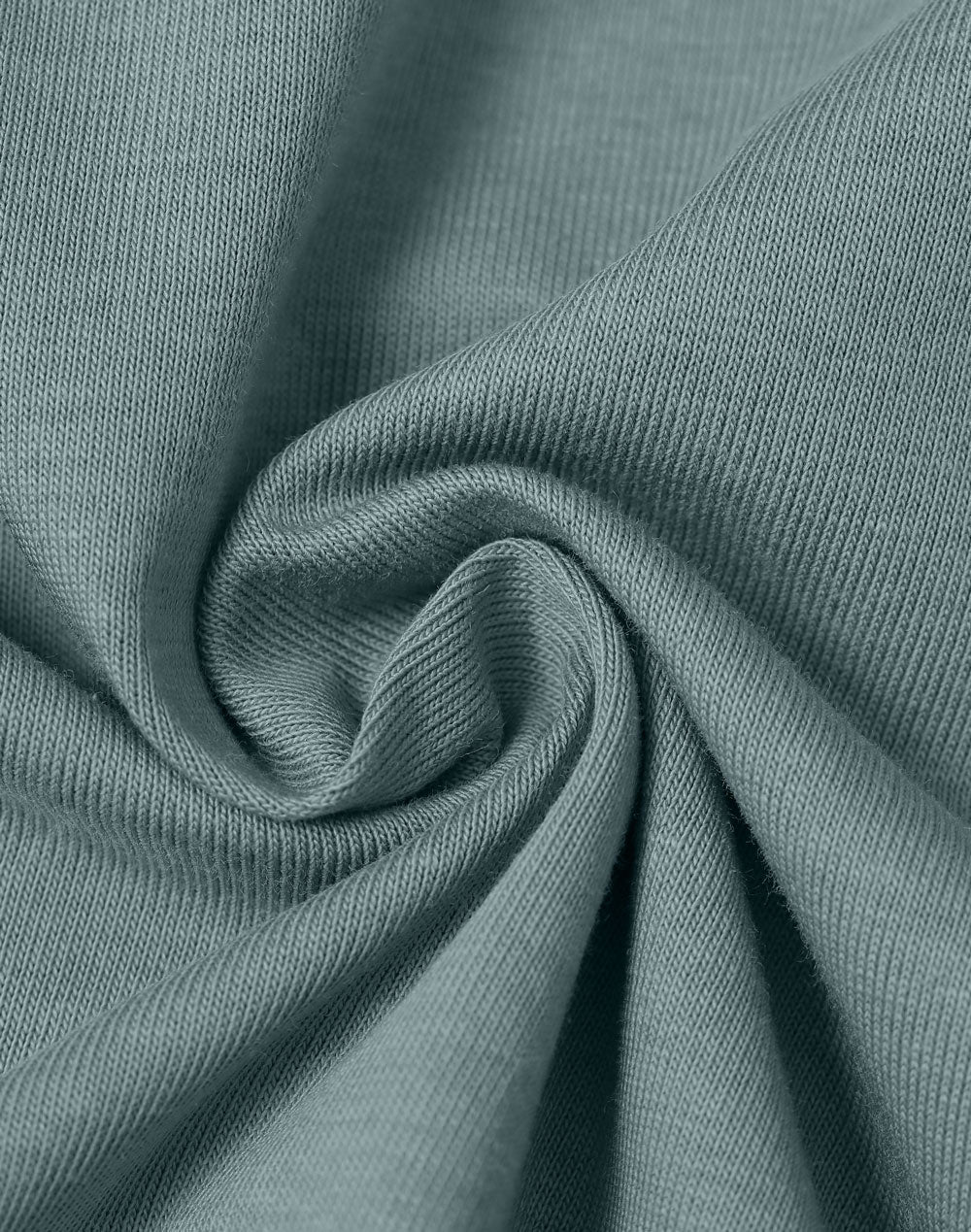 Premium Cotton Face Tee Men's - Pastel Blue - Fabric