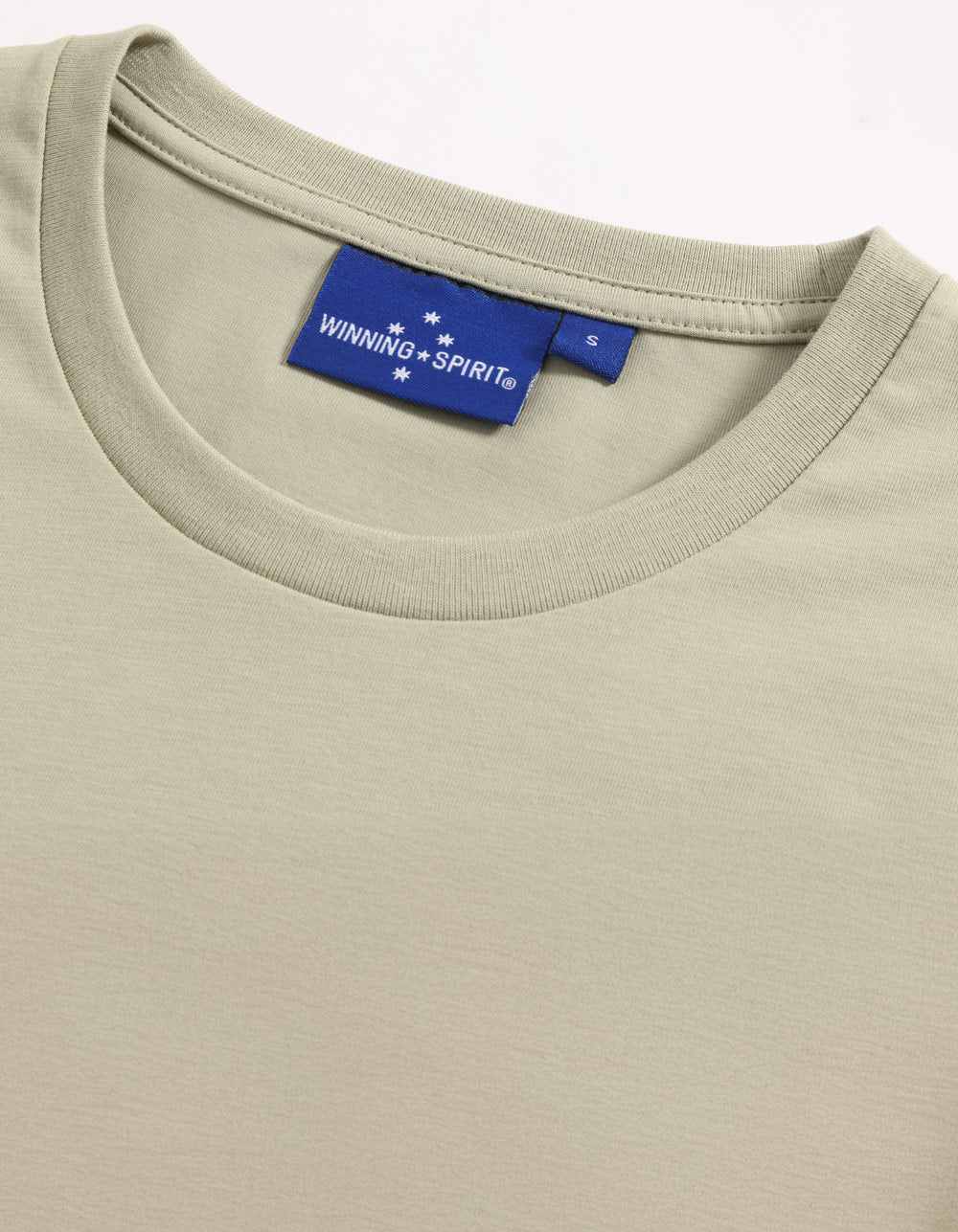 Premium Cotton Face Tee Men's - Pistachio - Fabric