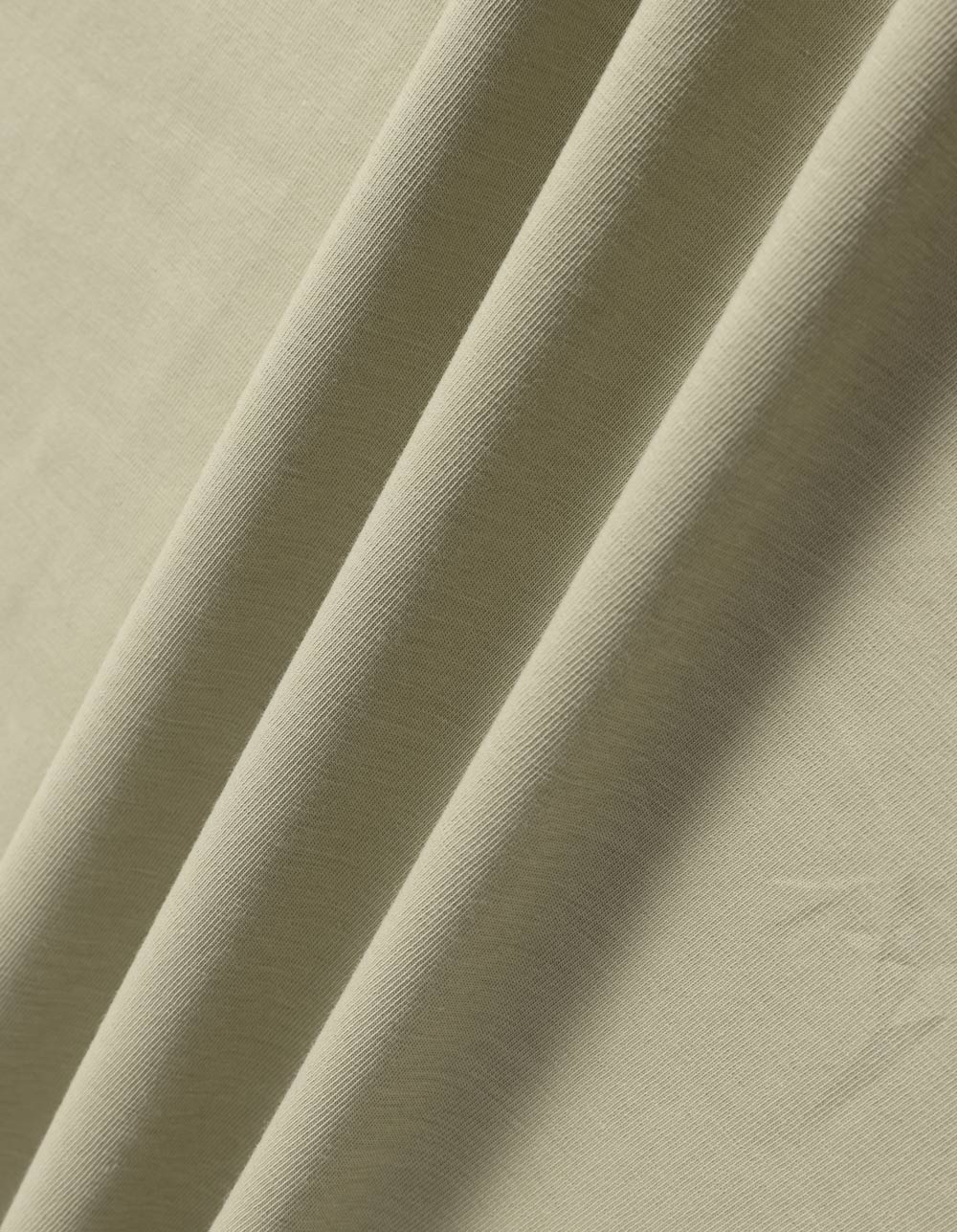 Premium Cotton Face Tee Men's - Pistachio - Fabric