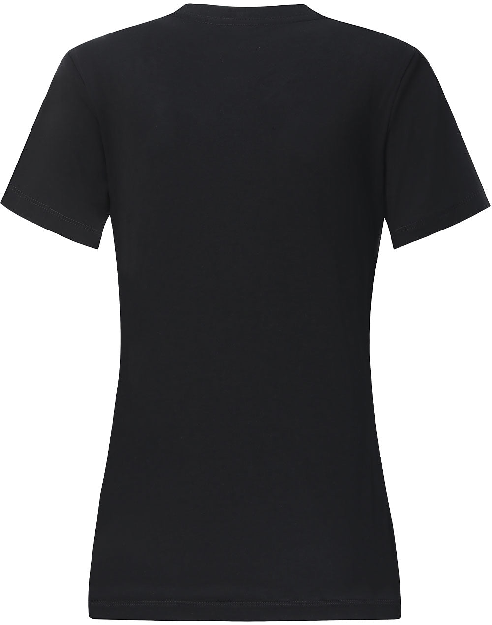 Premium Cotton Face Tee Ladie's - Black - Back