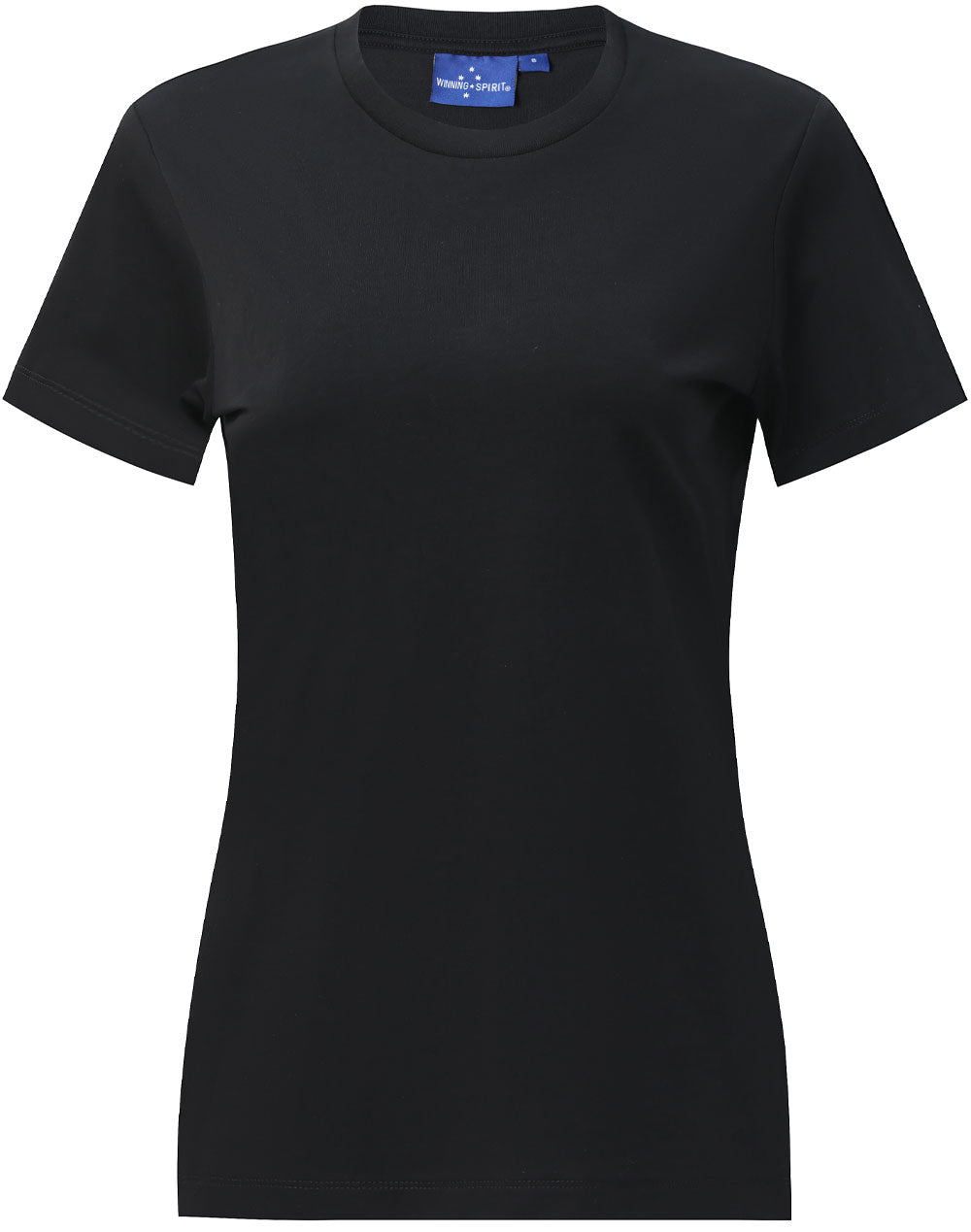 Premium Cotton Face Tee Ladie's - Black - Front