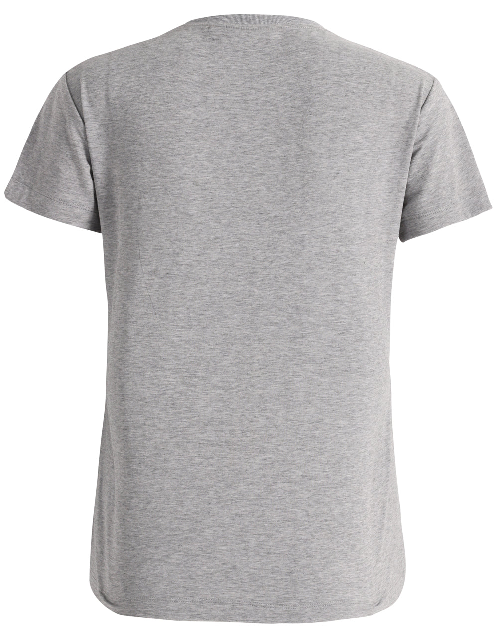 Premium Cotton Face Tee Ladie's - Marl Grey - Back