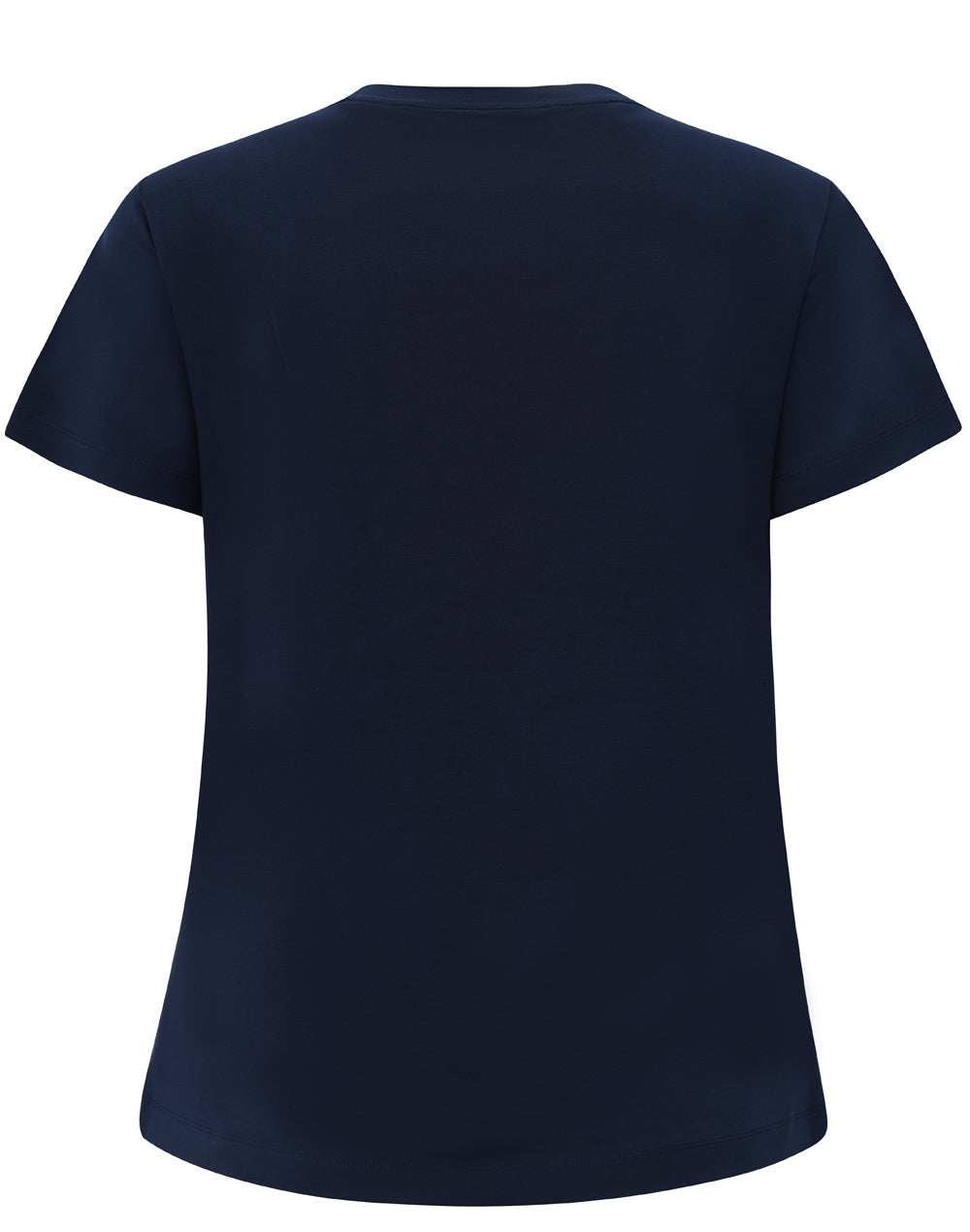 Premium Cotton Face Tee Ladie's - Navy - Back
