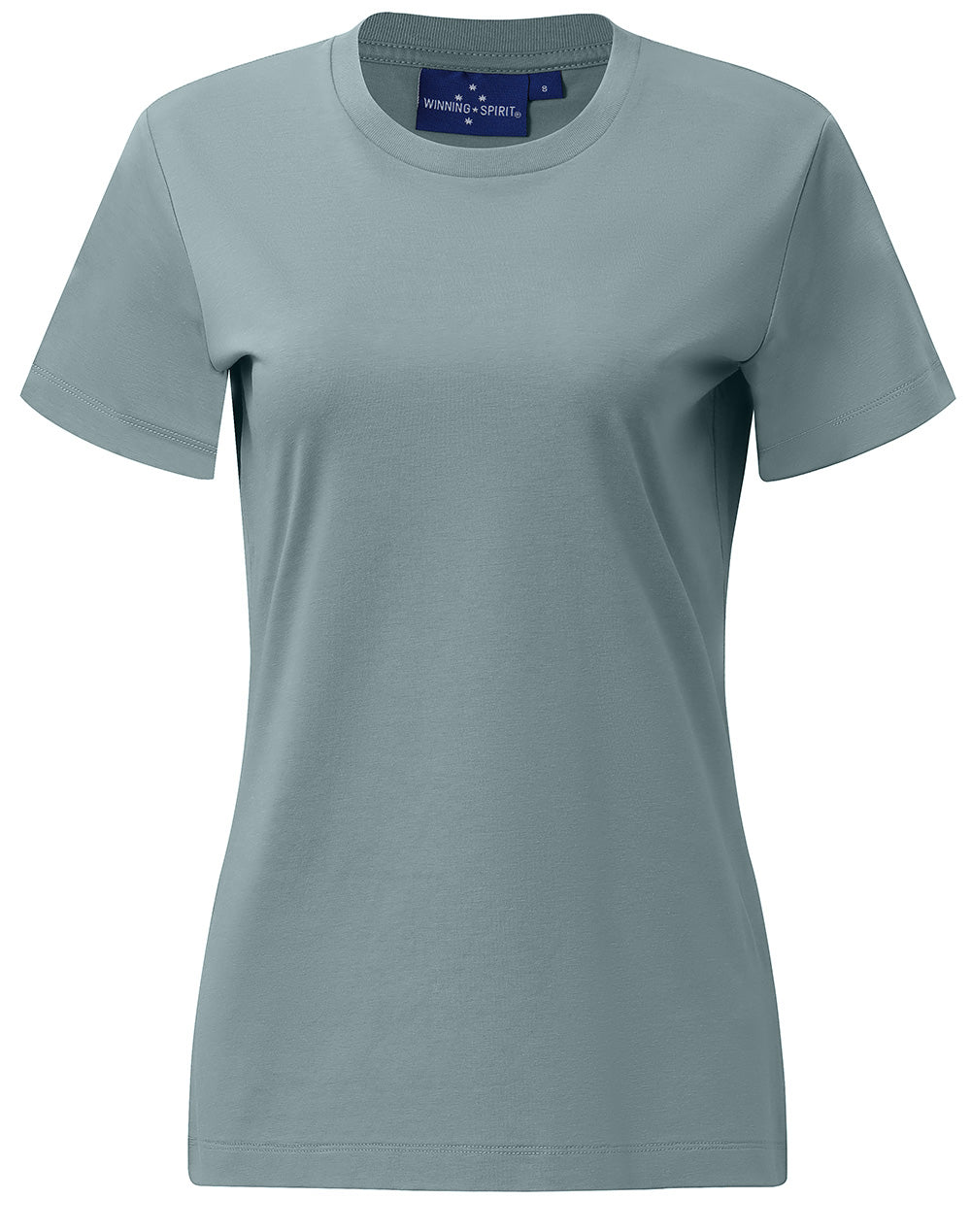 Premium Cotton Face Tee Ladie's - Pastel Blue - Front