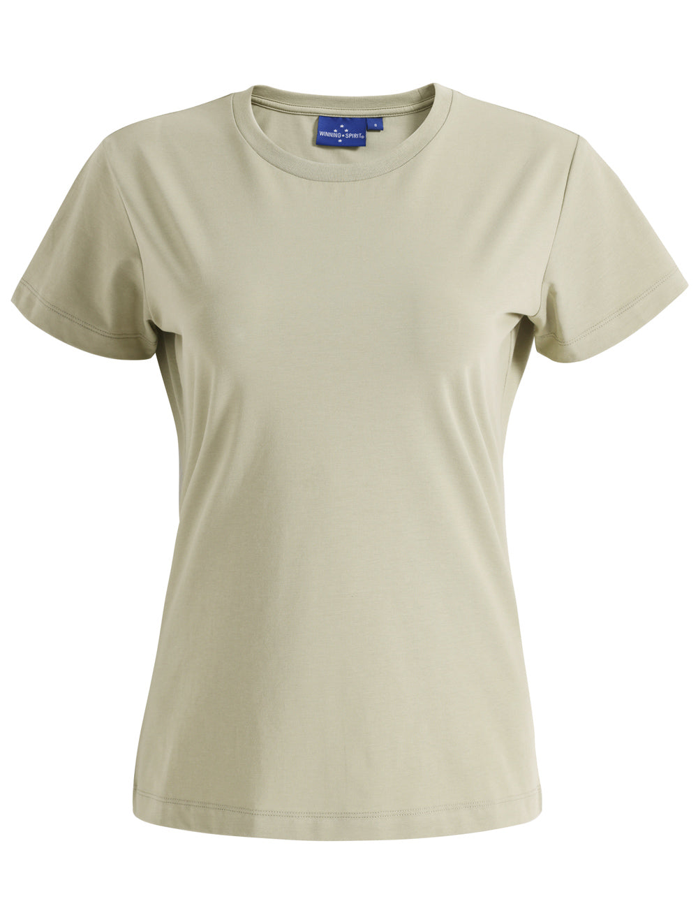 Premium Cotton Face Tee Ladie's - Pistachio - Front