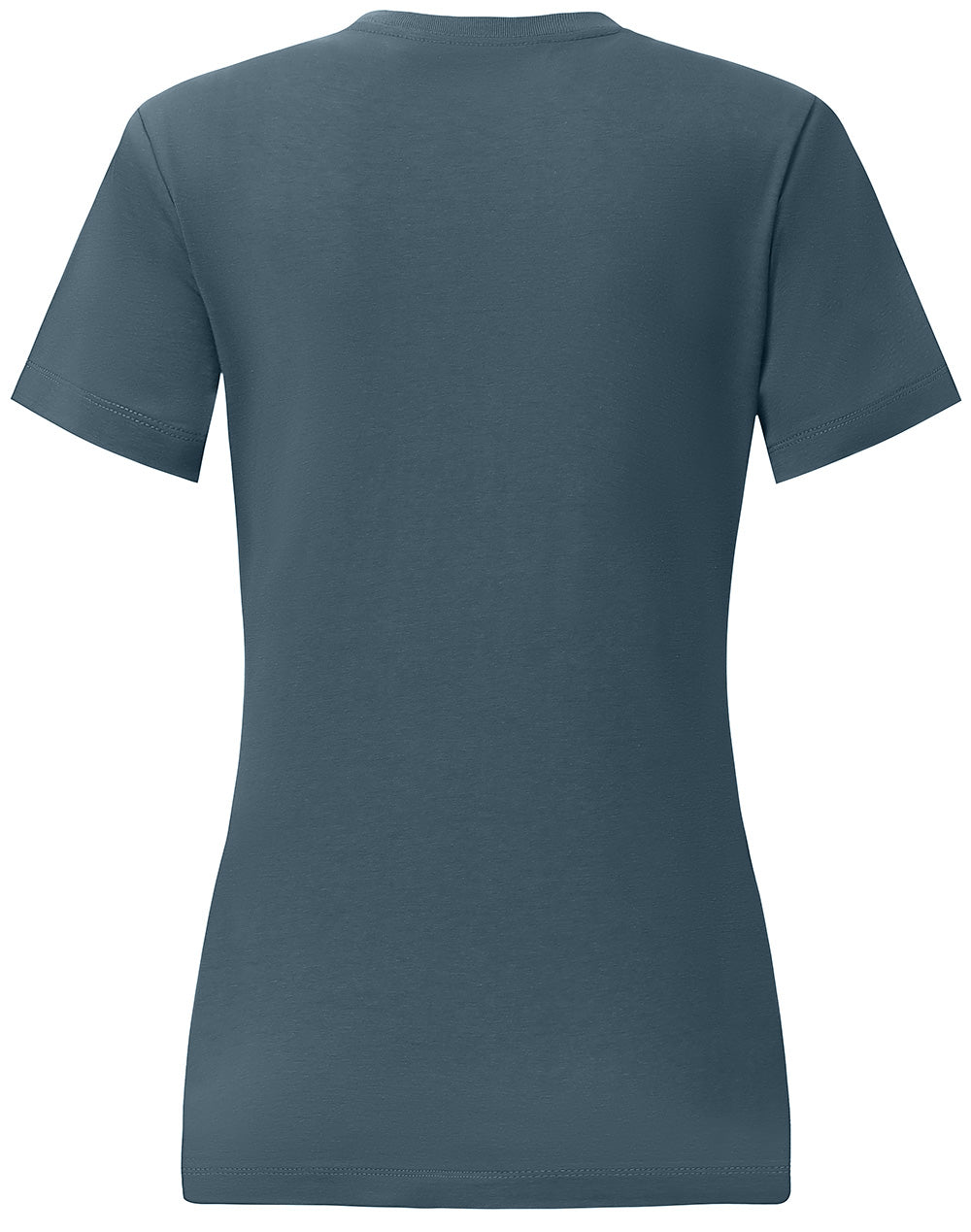 Premium Cotton Face Tee Ladie's - Slate Blue - Back
