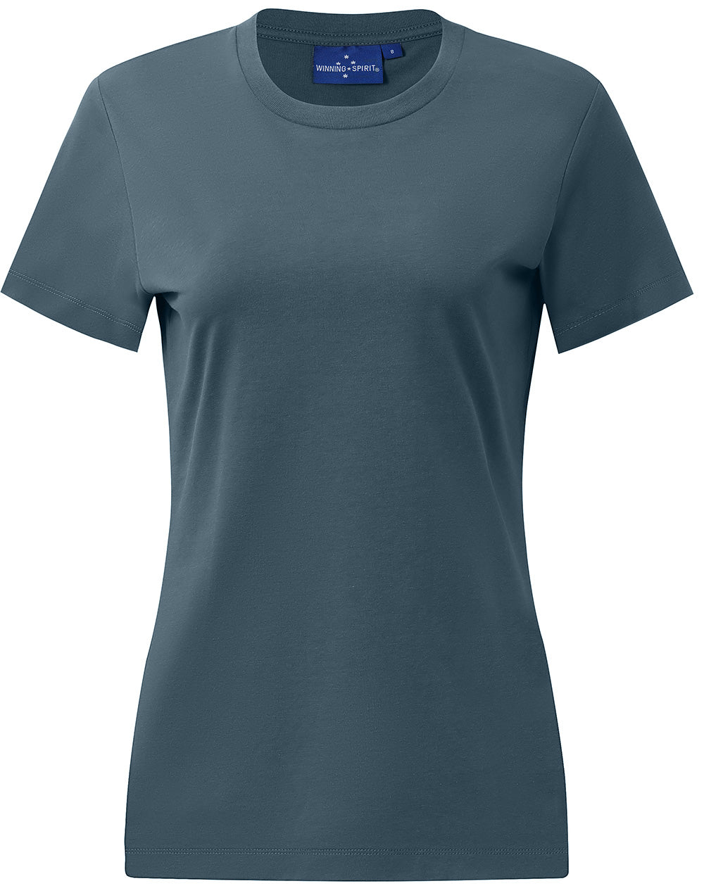 Premium Cotton Face Tee Ladie's - Slate Blue - Front