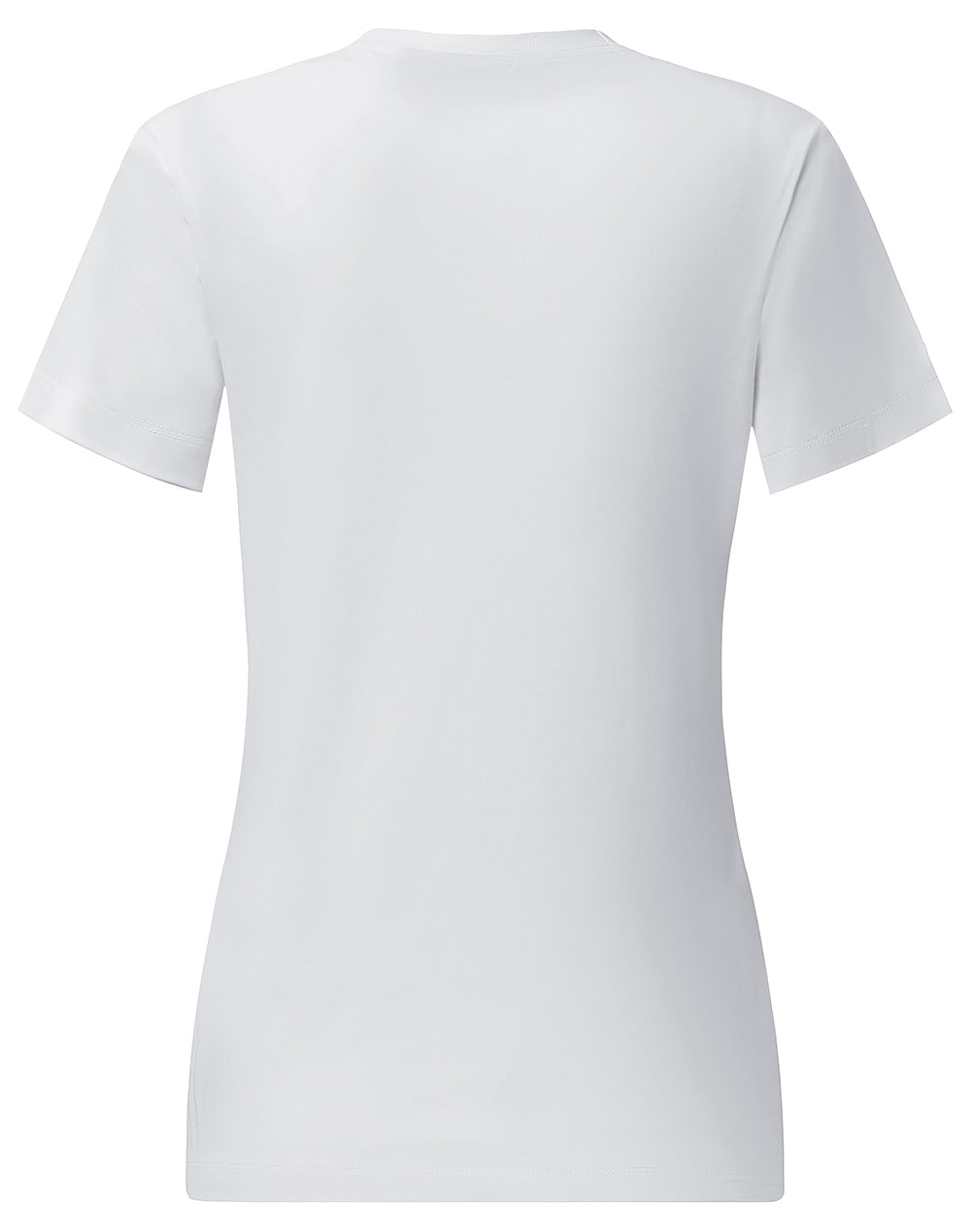 Premium Cotton Face Tee Ladie's - White - Back