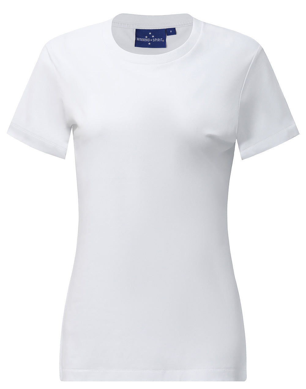 Premium Cotton Face Tee Ladie's - White - Front