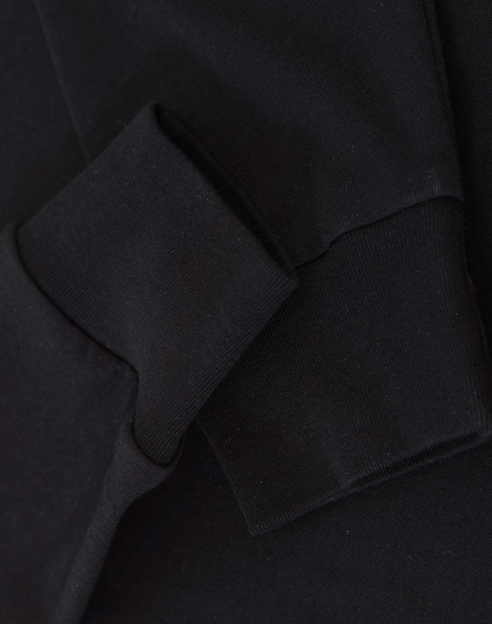 Mens Premium Cotton Face L/S Tee - Black - View