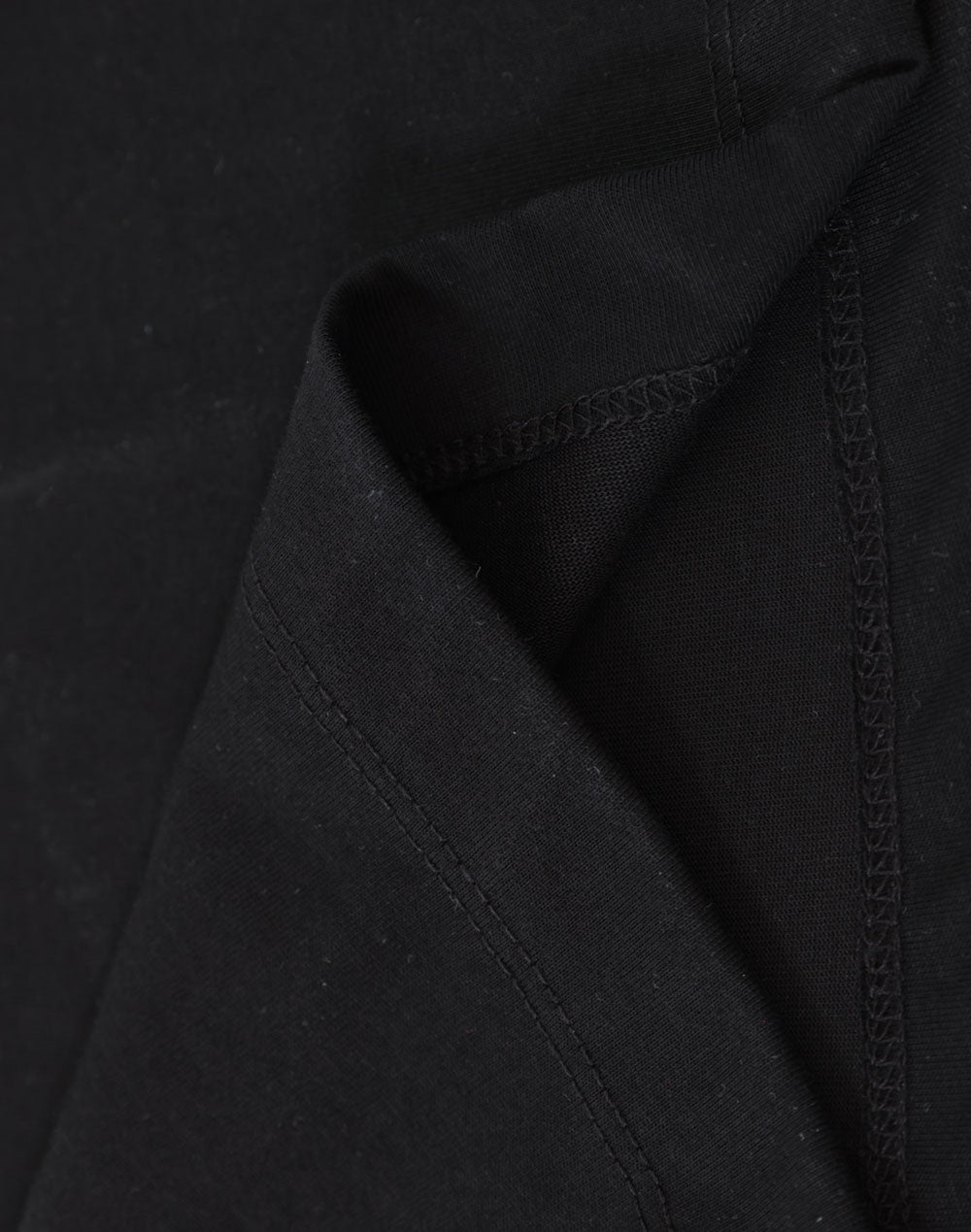 Mens Premium Cotton Face L/S Tee - Black - View