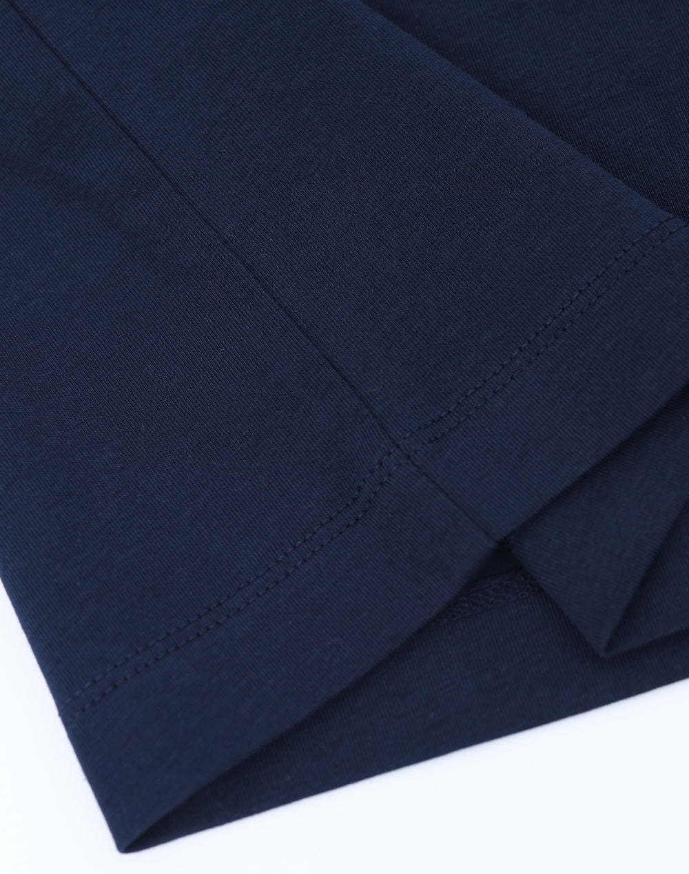 Mens Premium Cotton Face L/S Tee - Navy - View