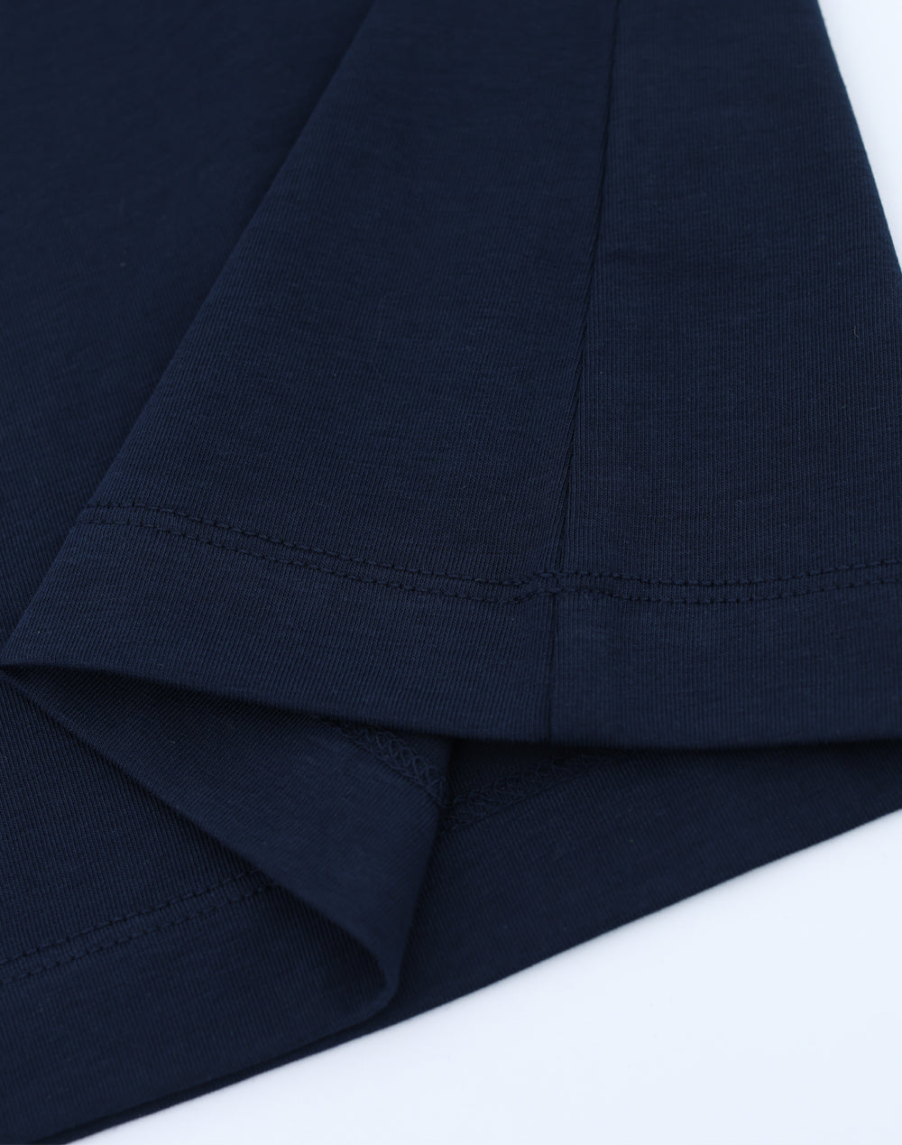 Ladies Premium Cotton Face L/S Tee - Navy - View