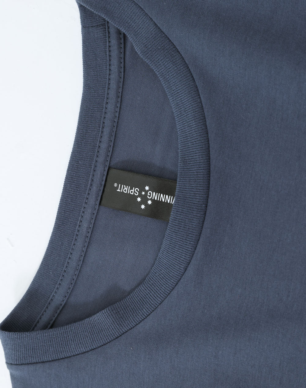 Ladies Premium Cotton Face L/S Tee - Slate Blue - View
