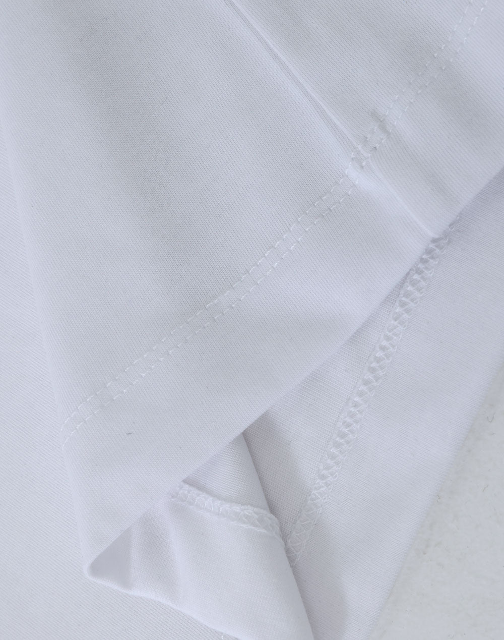 Ladies Premium Cotton Face L/S Tee - White - View