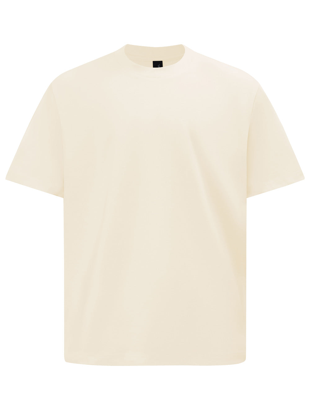 Unisex Heavy Cotton Oversized Tee - Natural - Front