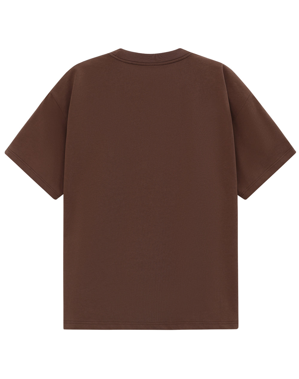 Unisex Heavy Cotton Oversized Tee - Walnut - Back