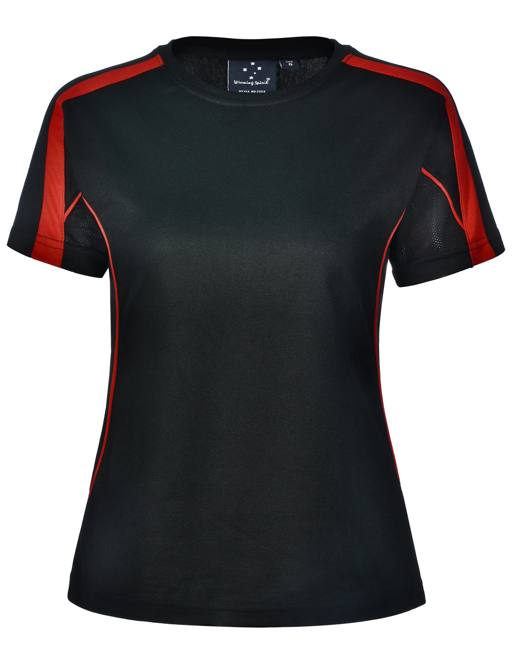 Legend Tee Shirt Ladies' - Black/Red - Front