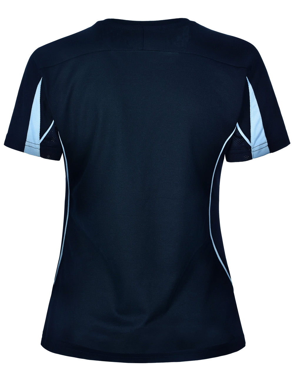 Legend Tee Shirt Ladies' - Navy/Skyblue - Back