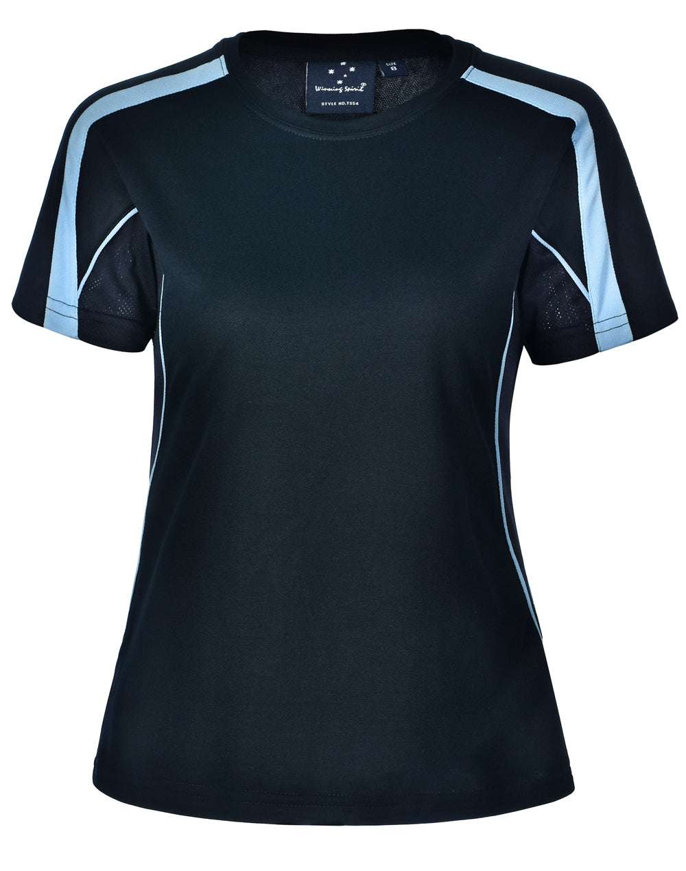 Legend Tee Shirt Ladies' - Navy/Skyblue - Front