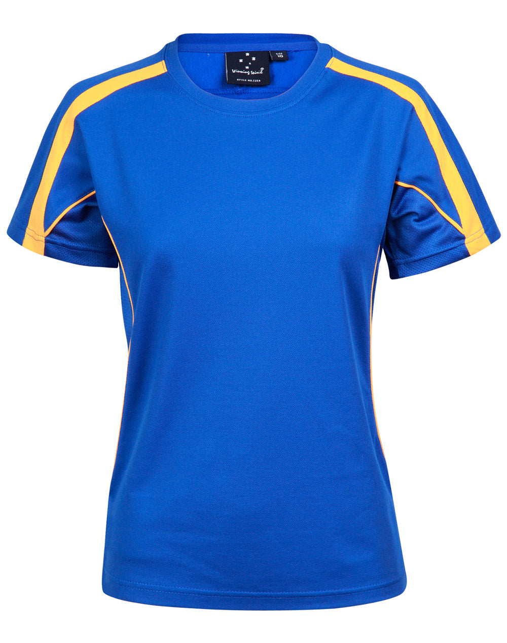 Legend Tee Shirt Ladies' - Royal/Gold - Front