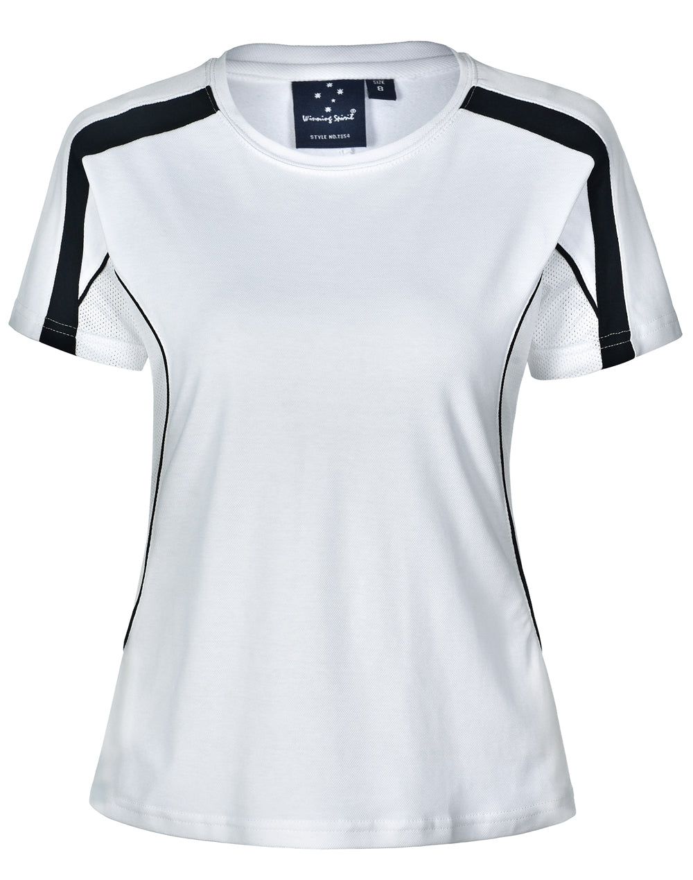 Legend Tee Shirt Ladies' - White/Navy - Front