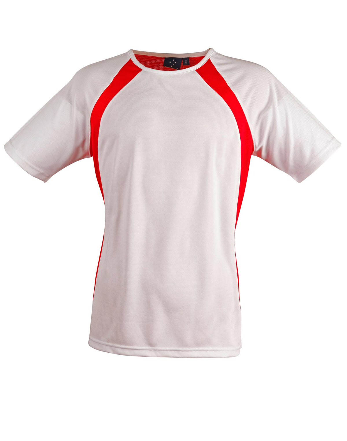 Sprint Tee Shirt Men's - White/Red - Front