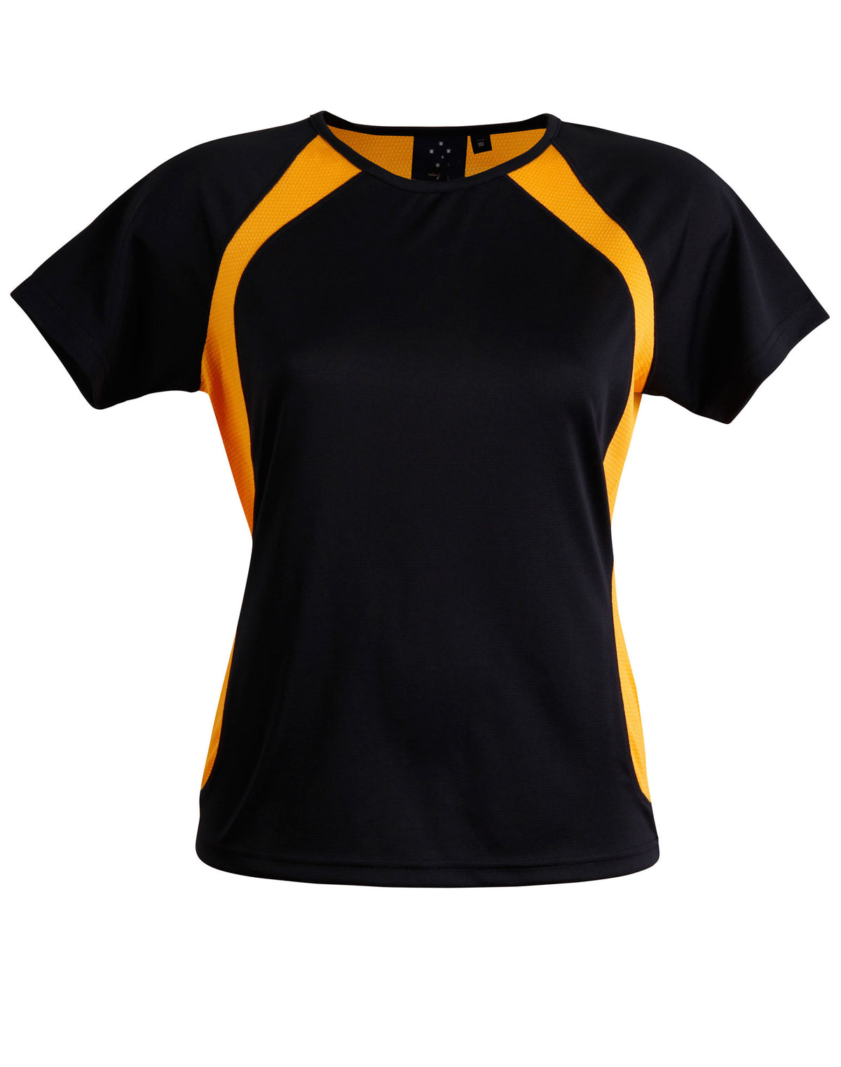Sprint Tee Shirt Ladies' - Navy/Gold - Front