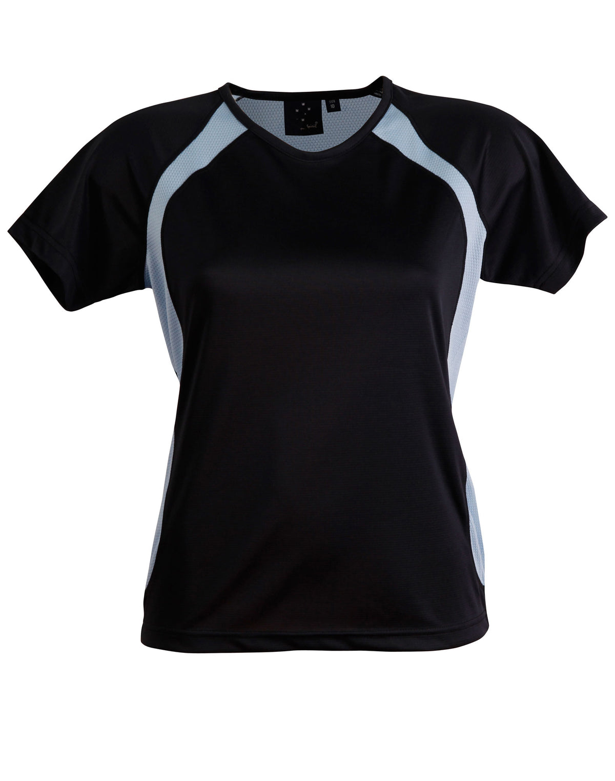 Sprint Tee Shirt Ladies' - Navy/Skyblue - Front