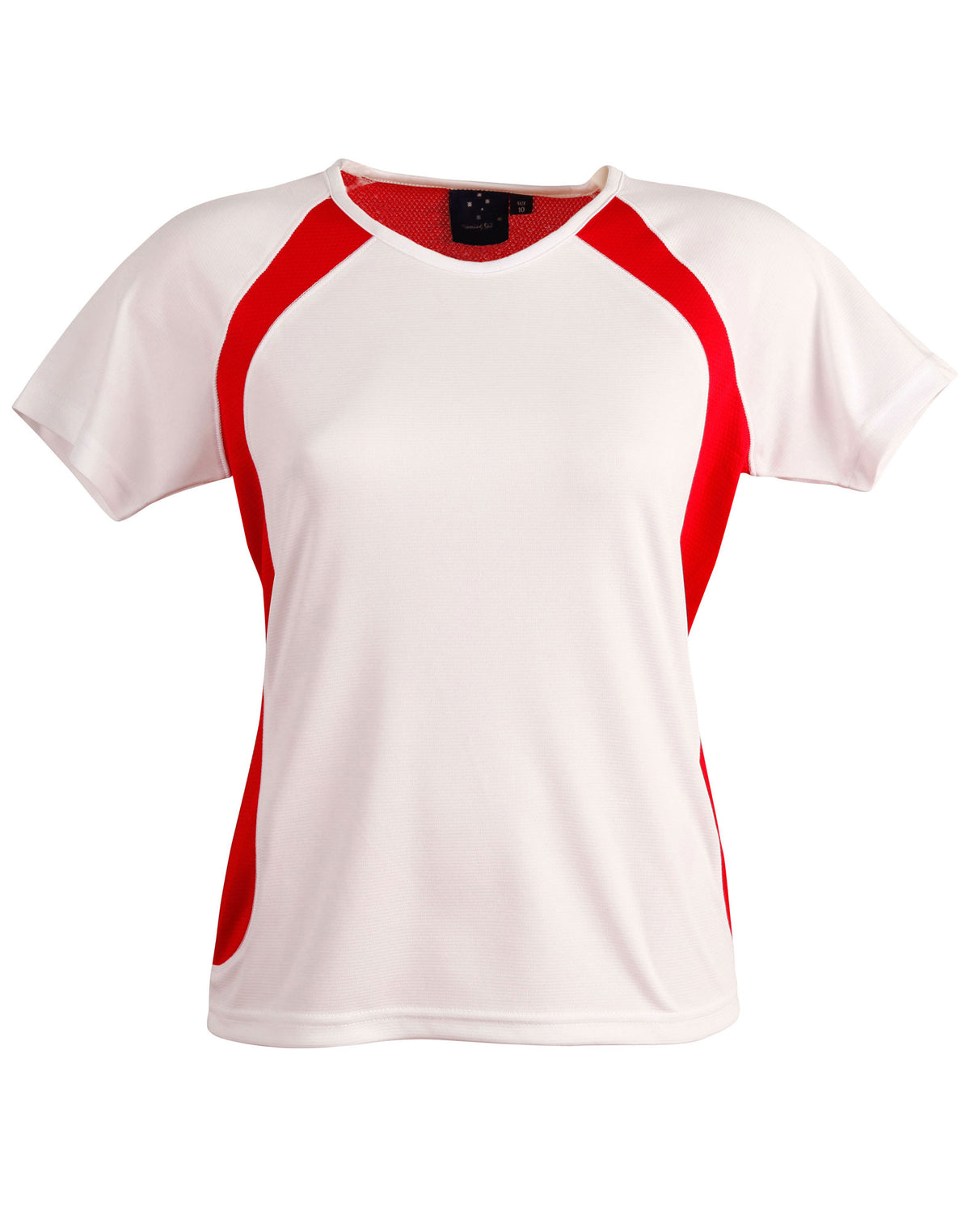 Sprint Tee Shirt Ladies' - White/Red - View