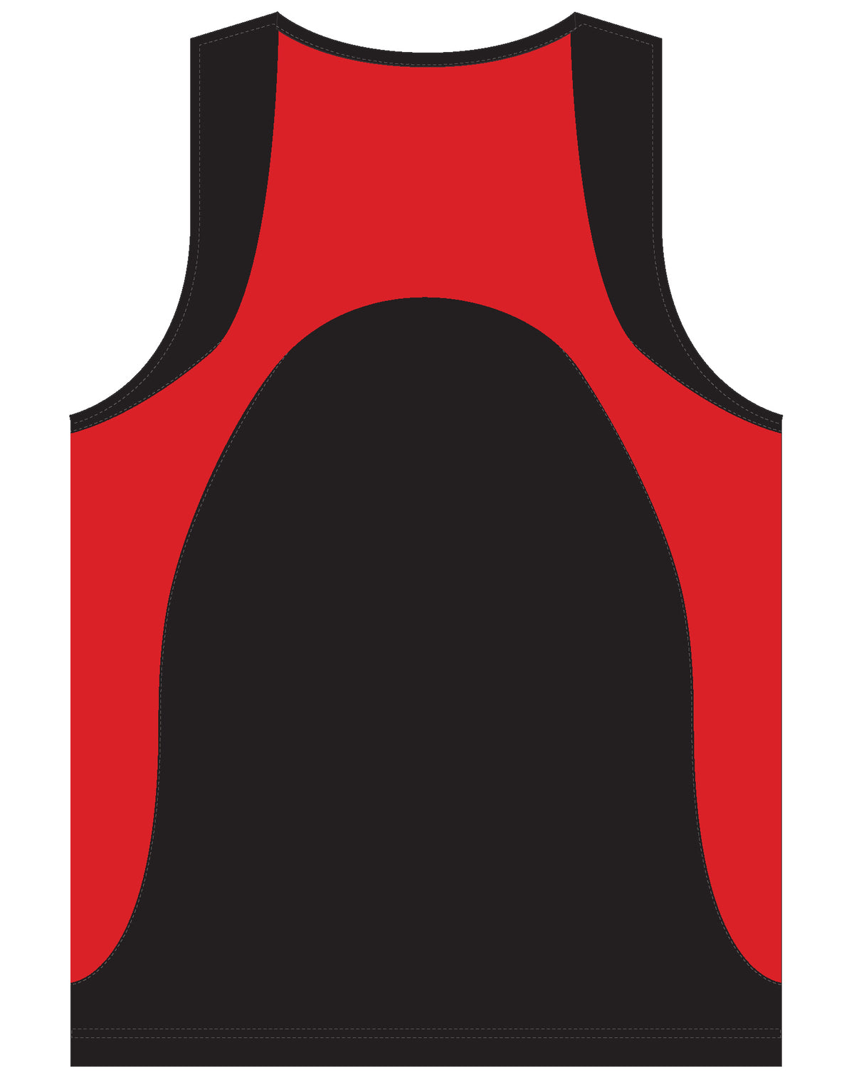Sprint Singlet Men's - Black/Red - Back
